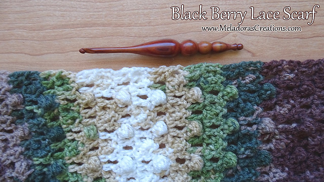 Black Berry Lace Scarf