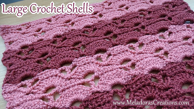 Large Crochet Shells Stitch