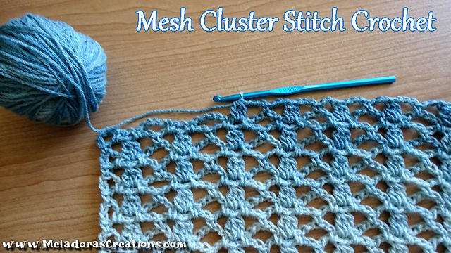 Mesh Cluster Stitch Crochet