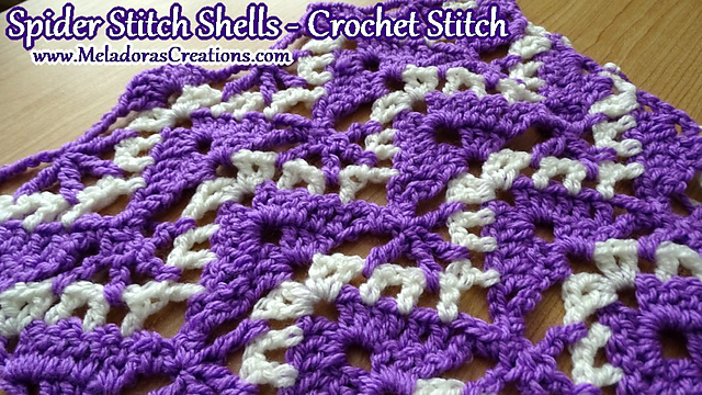 Spider Stitch Shells Crochet Stitch