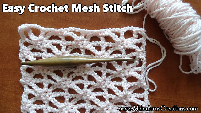 Easy Crochet Mesh Stitch