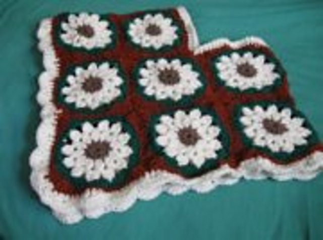 Childs Granny Square Poncho
