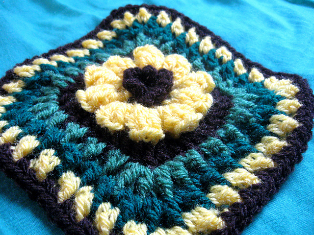 Flower Granny Square 6"