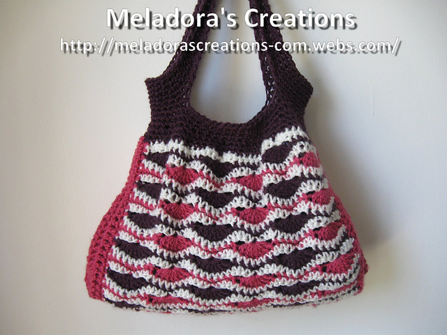 Wavy Stitch Handbag