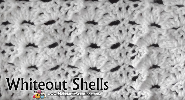 Whiteout Shells Crochet Stitch