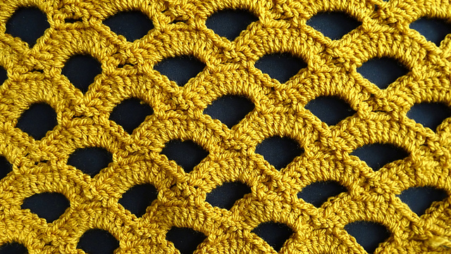 Thick Arc Crochet Stitch
