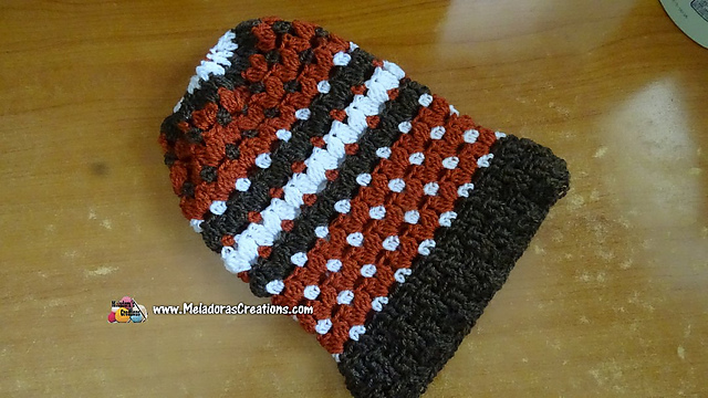 V stitch Cluster Slouch Hat