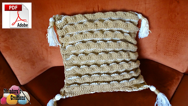 Smocked Single Crochet Pillow Cover