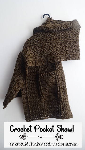 Cable Pocket Shawl