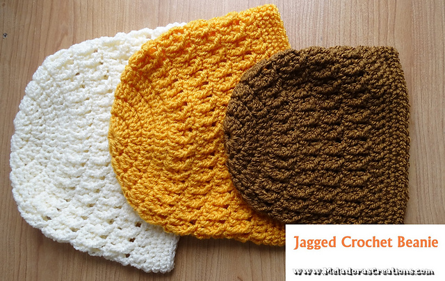 Jagged Crochet Beanie
