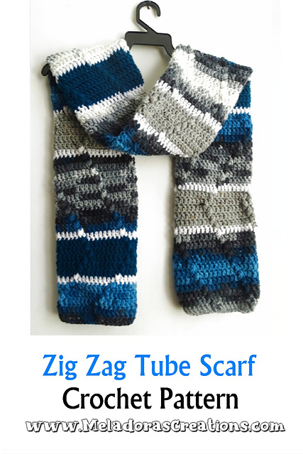 Zig Zag Tube Scarf