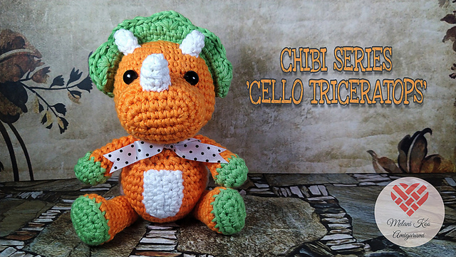 Chibi Series - Cello Triceratops