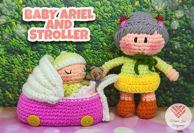 Baby Ariel and Stroller