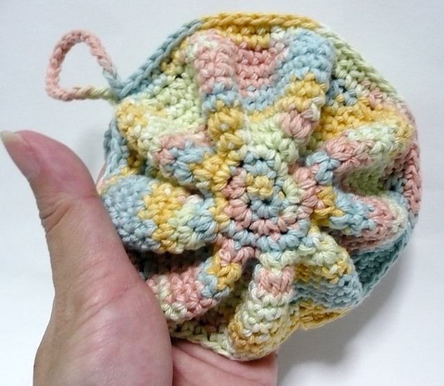 Fabric Yoyo-Inspired Tawashi or Scrubber