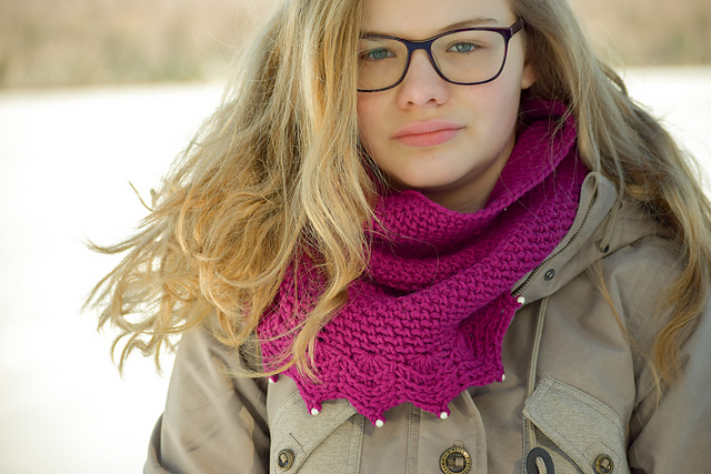 Circūs crochet cowl