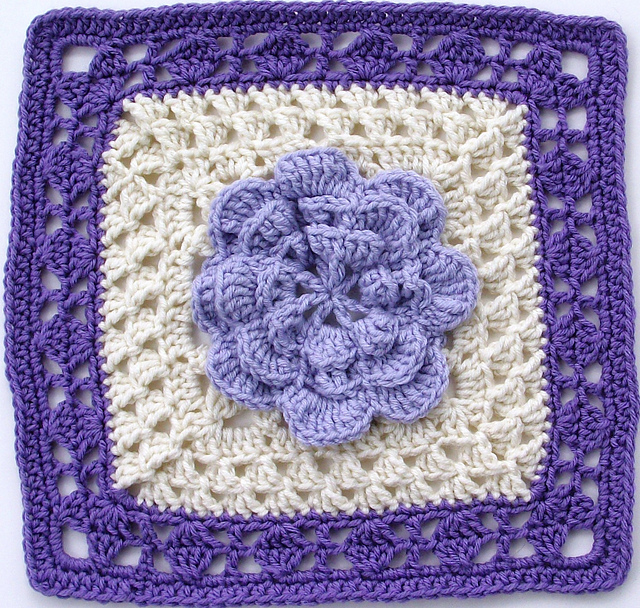 Flower Girl Afghan Square