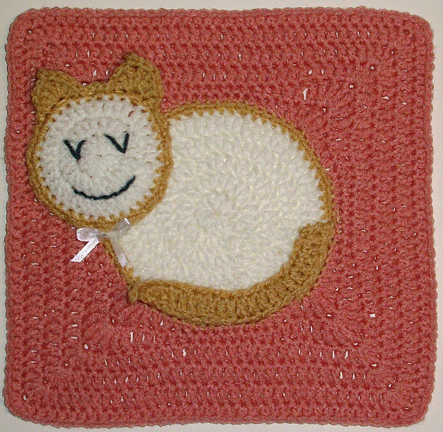Here Kitty, Kitty Afghan Square