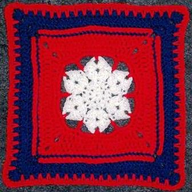 Patriot Star Afghan Square