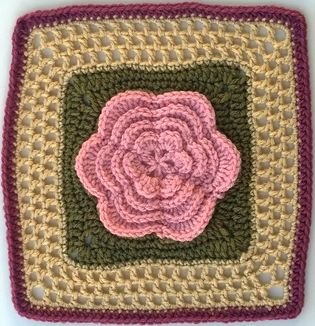 Roses and Lace Afghan Square