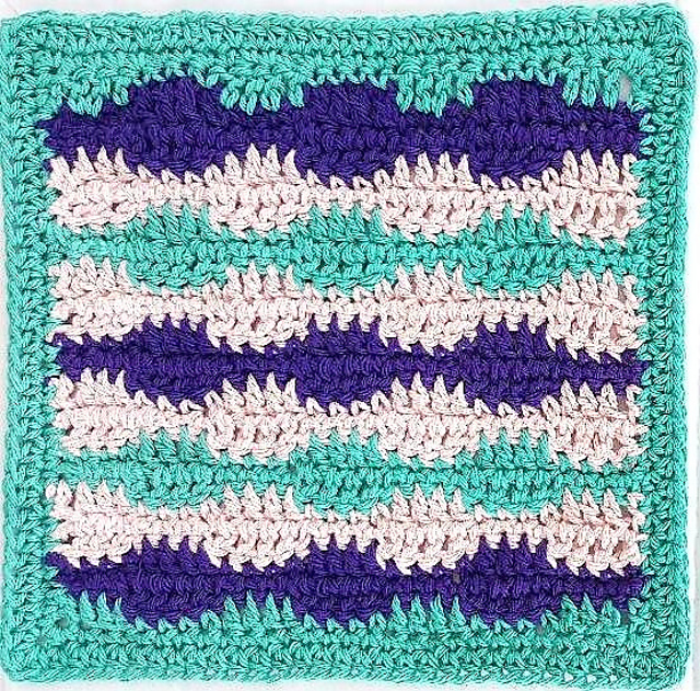 Color Wave Dishcloth