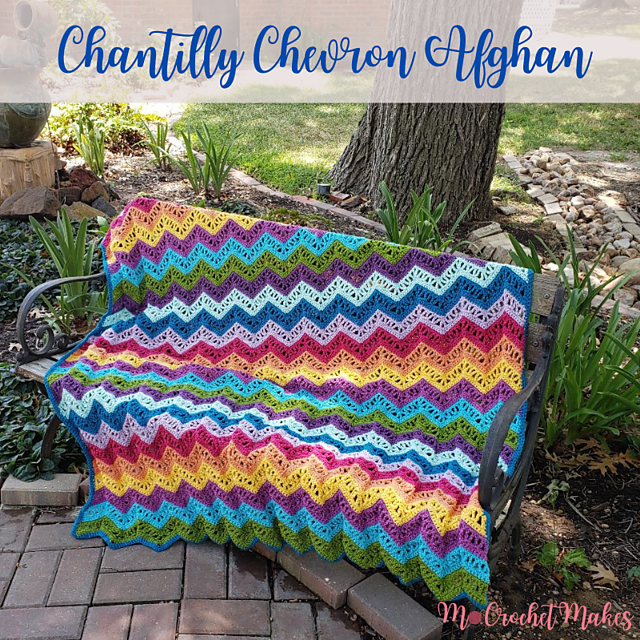Chantilly Chevron Afghan