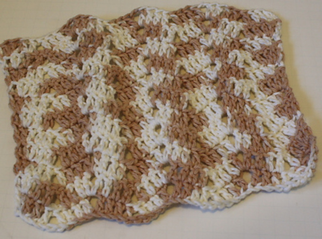 Sandy Ripple Dishcloth
