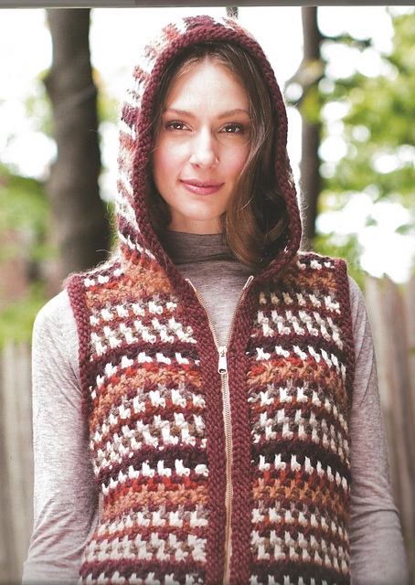 Ravelry: Amy's Sleeveless Hoodie pattern by Melissa Leapman