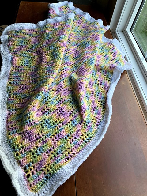 Filet Squares Baby Blanket