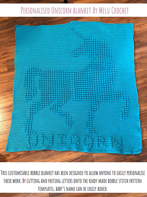Personalised Unicorn blanket