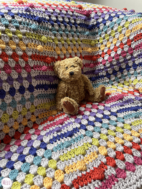 Ravelry: Granny Zigzag Rainbow Blanket pattern by Melanie Poulter