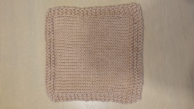 Beginner's Knit Washcloth