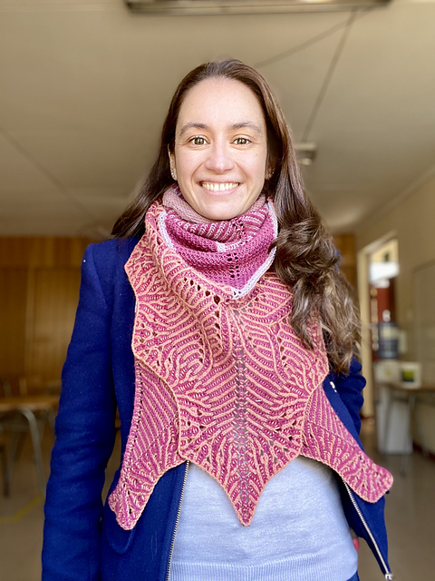 Spring lace shawl
