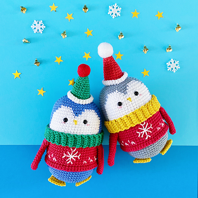 Pingüinos Navideños