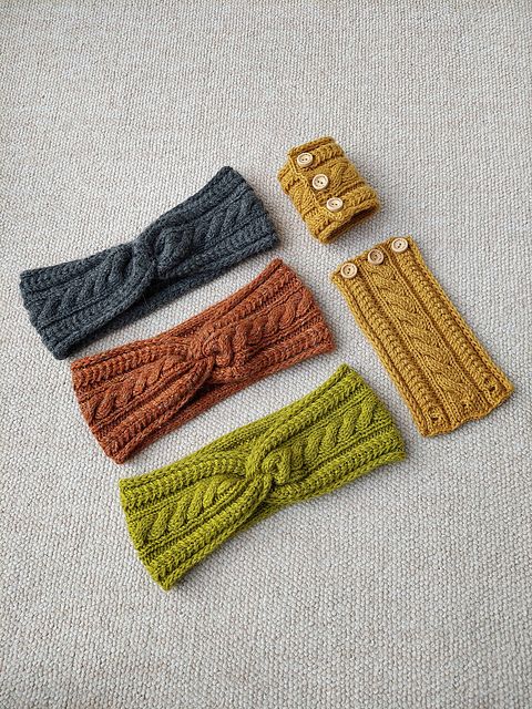 Warm Spices Headband and Cuffs