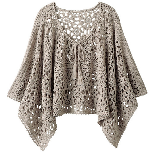 Lamé poncho