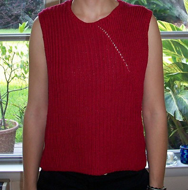 Rib and Eyelet Top