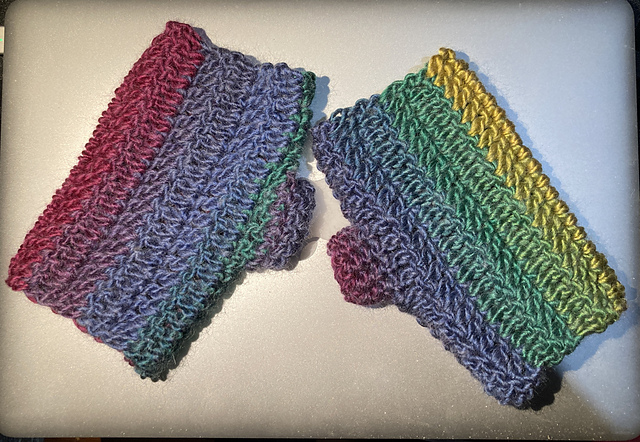 Very quick fingerless gloves