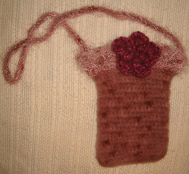Felted Fireworks Purse