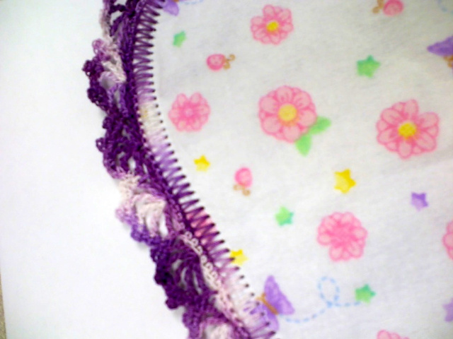 T-Shirt with Crochet Edging