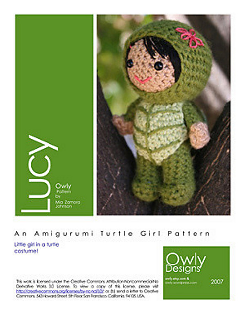 Lucy in a turtle costume