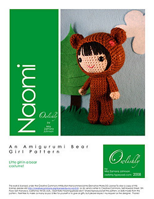 Naomi in the bear costume