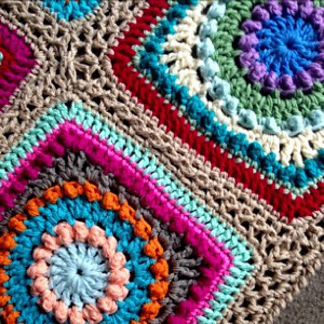 Textured Circles Blanket
