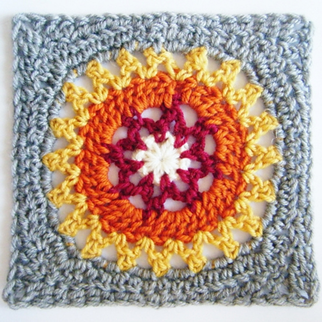 Blossom in the Sun Square Motif
