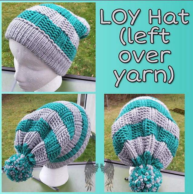 Ravelry LOY (left over yarn) Hat pattern by Michelle Rynsai