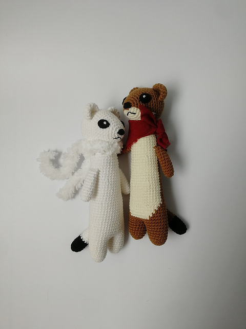 Two Stoats-Summer and Winter