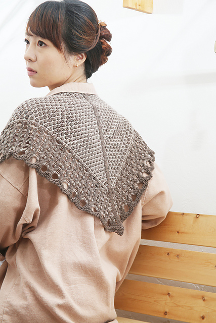 Marbling shawl(triangle)/마블링 삼각숄