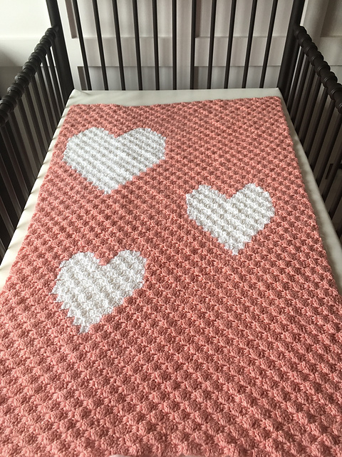 Ravelry: C2C Hearts pattern by Mindy Robinson