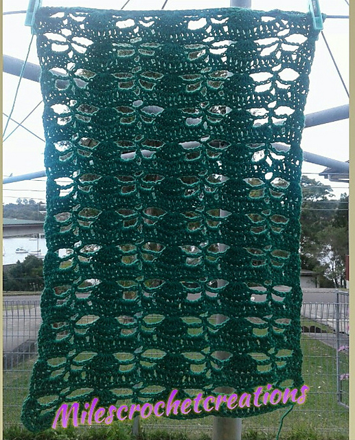 butterfly stitch scarf