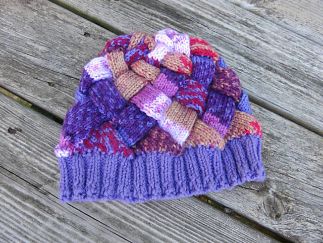 Entrelac Hat