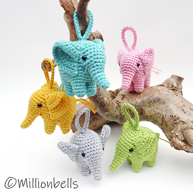 Keychain Elephant Ornament Charm